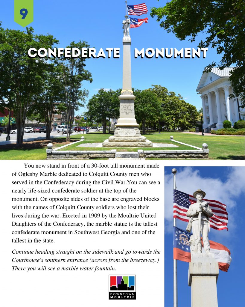 City Of Moultrie » Confederate Monument